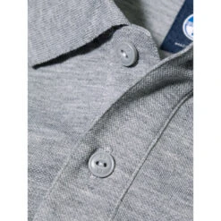 North Sails UPV 40+ Piquet Polo - Grey Melange -Sailing Equipment Store 2020 North Sails Polo Shirt 27M100 0027 det1