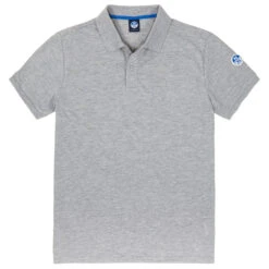 North Sails UPV 40+ Piquet Polo - Grey Melange