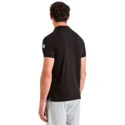 North Sails UPV 40+ Piquet Polo - Black -Sailing Equipment Store 2020 North Sails Polo Shirt 27M100 0099 msback1