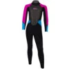 Sola Girls Storm 3/2mm Fullsuit Wetsuit - Turquoise/Magenta -Sailing Equipment Store 2020 Sola Girls Storm 32 Wetsuit A1713 TURQ FRONT