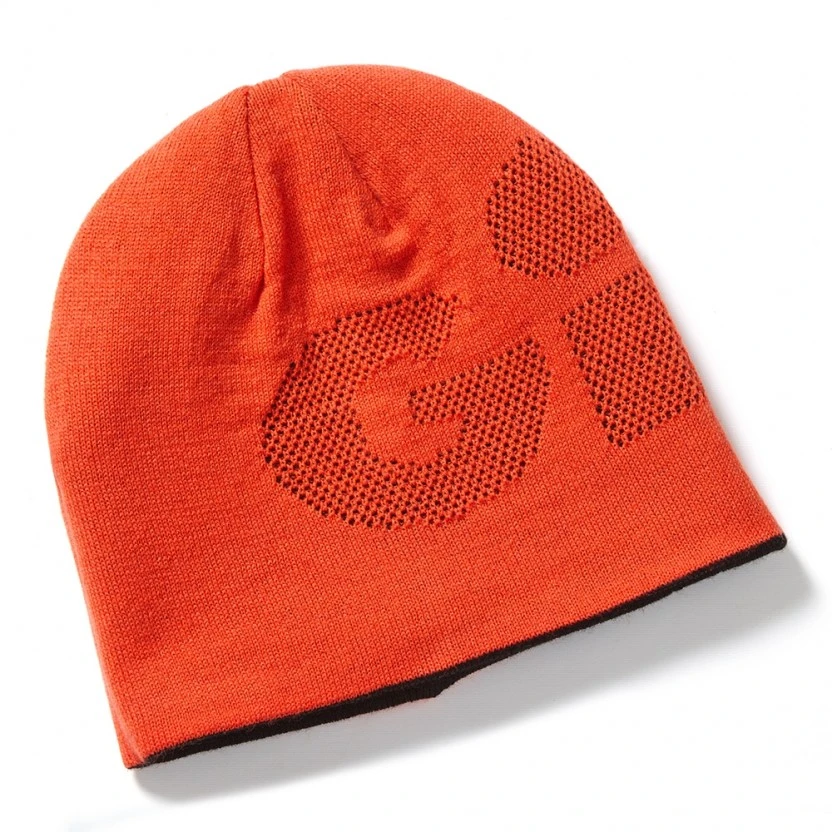 Gill Reversible Knit Beanie - Black/Orange 4 Gill Reversible Knit Beanie - Black/Orange - Image 2