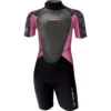 Sola Girls Storm 3/2mm Shorty Wetsuit - Pink Berry