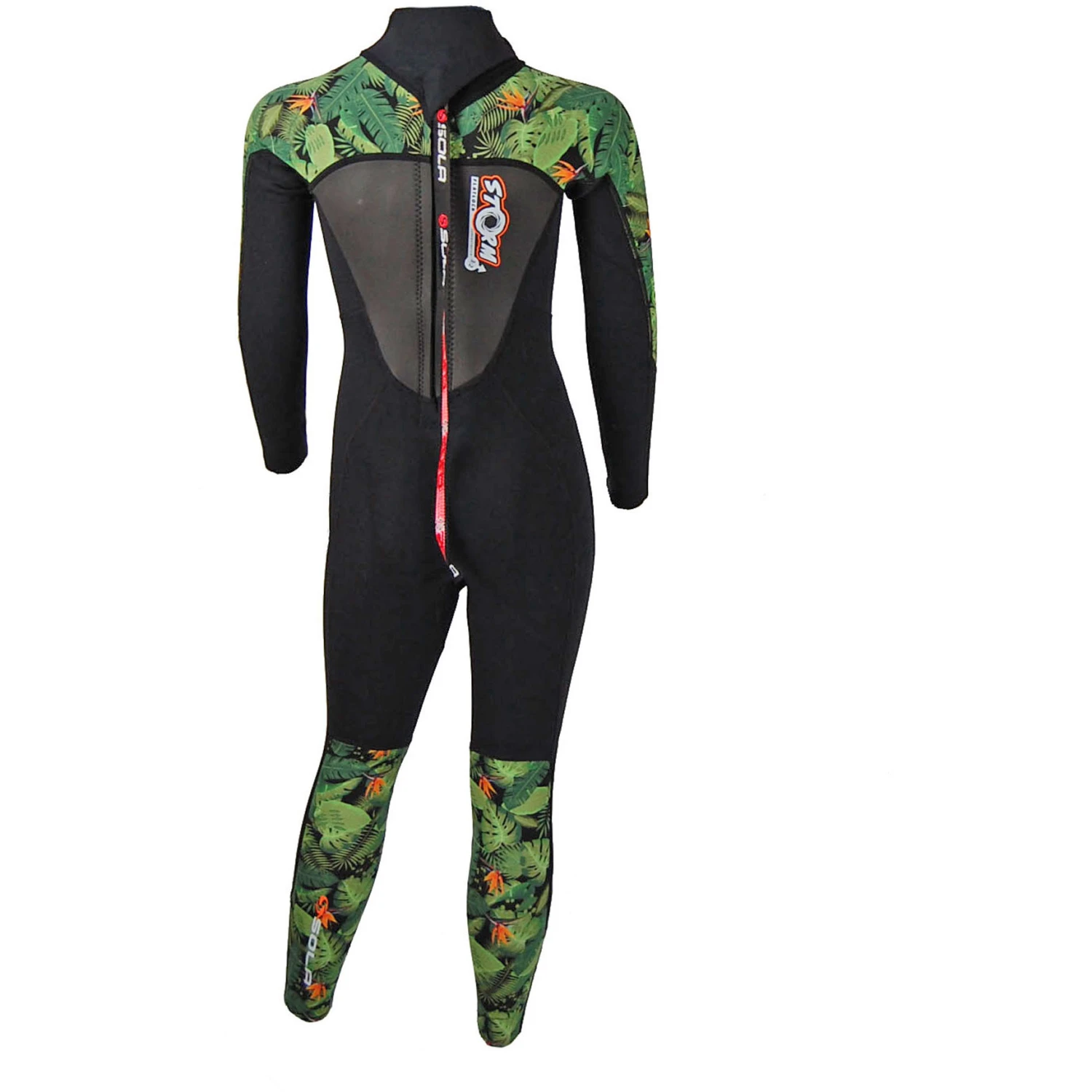 Sola Junior Storm 3/2mm Fullsuit Wetsuit - Paradise 4 Sola Junior Storm 3/2mm Fullsuit Wetsuit - Paradise - Image 2