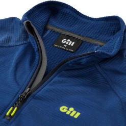 Gill OS Thermal Zip Neck Neck Top - Atlantic Blue -Sailing Equipment Store 2022 Gill OS Thermal Half Zip Top 1081 BLU42 3