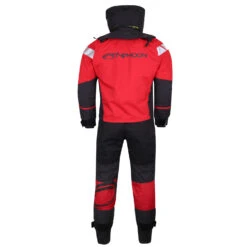 Typhoon PS440 Hinge Drysuit & Undersuit - Red/Grey -Sailing Equipment Store 2022 Typhoon 100183 PS440 Hinge Entry suit RED BLACK 4