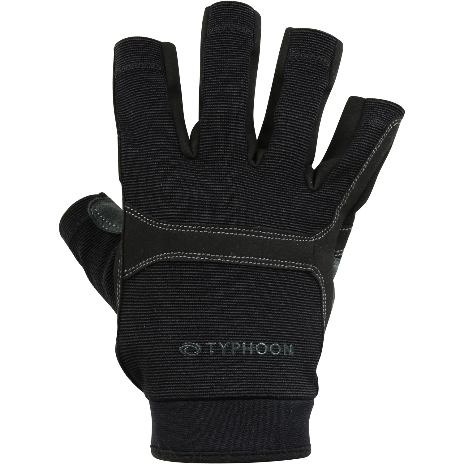 Typhoon Colwyn Half Finger Sailing Gloves - Black 5 Typhoon Colwyn Half Finger Sailing Gloves - Black - Image 3
