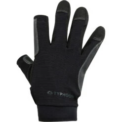 Typhoon Raceline 2.0 Full Finger Sailing Gloves - Black -Sailing Equipment Store 2022 Typhoon Towyn Full Finger Sailing Gloves 310250 1