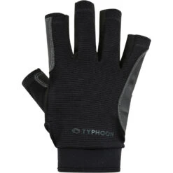 Typhoon Junior Raceline 2.0 Half Finger Sailing Gloves - Black 9 Typhoon Junior Raceline 2.0 Half Finger Sailing Gloves - Black -Sailing Equipment Store 2022 Typhoon Towyn Half Finger Sailing Gloves 310251 1 2