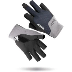 Zhik Deck Short Finger Sailing Gloves - Grey