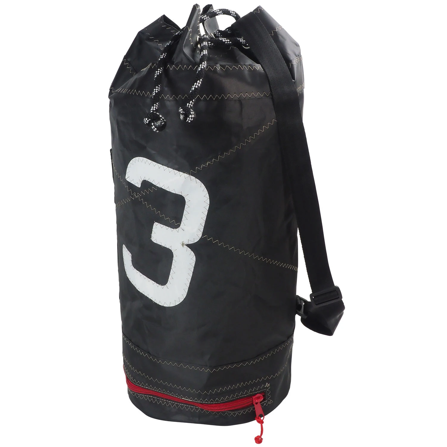 Bainbridge Sailcloth Sail Number Duffel Sailing Bag - Black - 43 Ltr 3 Bainbridge Sailcloth Sail Number Duffel Sailing Bag - Black - 43 Ltr