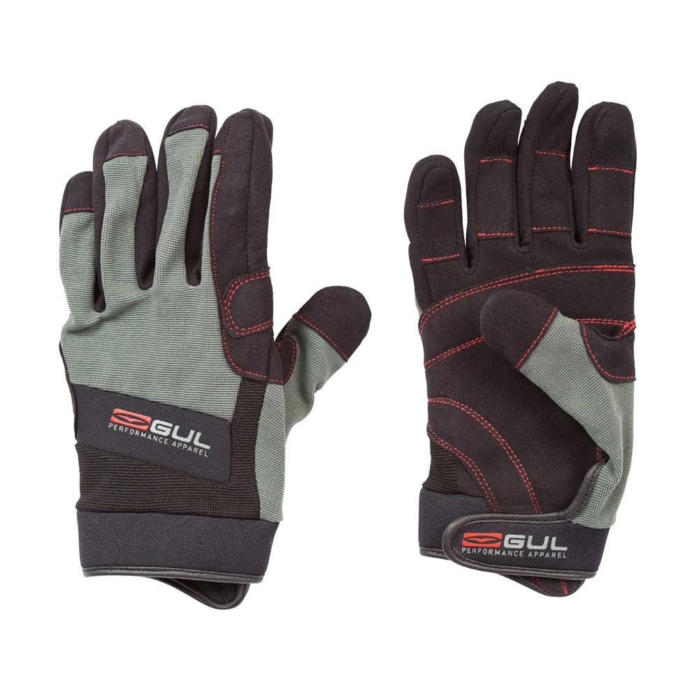Gul Summer Full Finger Sailing Gloves - Black/Charcoal 4 Gul Summer Full Finger Sailing Gloves - Black/Charcoal - Image 2