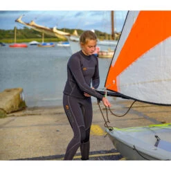 Typhoon Junior Caliso3 Long John Wetsuit - Black -Sailing Equipment Store Junior caliso 1